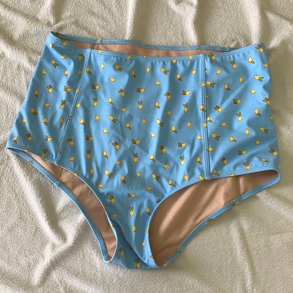 Kortni Jeane lemon high waisted bottoms